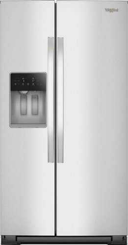 Whirlpool - 28.7 Cu. Ft. Side-by-Side Refrigerator with In-Door Ice & Water - Stainless Steel