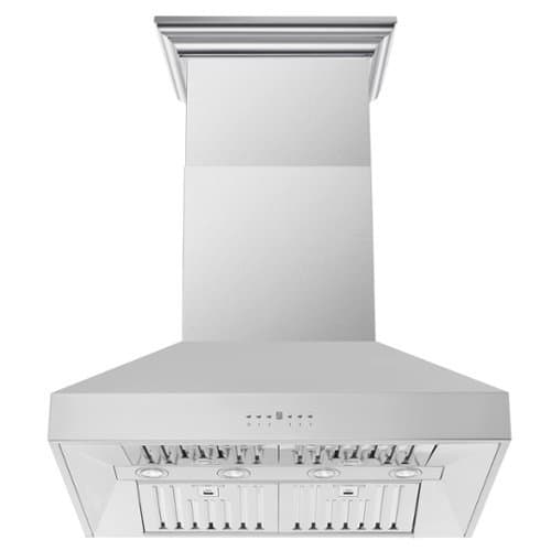 Forno Appliances - 36 inches - Externally Vented - Wall Range Hood - Silver