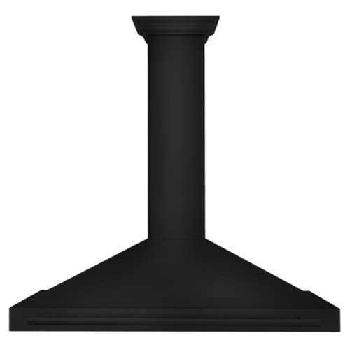 ZLINE - 48 inches - Convertible & Externally Vented - Wall Range Hood - Black Stainless Steel