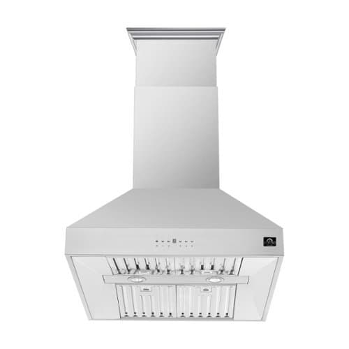 Forno Appliances - 36 inches - Externally Vented - Island Range Hood - Stainless Steel
