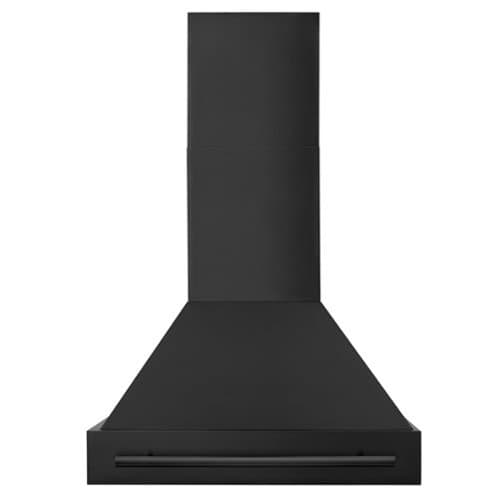 ZLINE - 30 inches - Convertible & Externally Vented - Wall Range Hood - Black