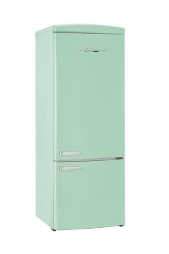 Unique Appliances - Classic Retro 16.7 cu.ft Bottom Freezer Counter Depth Refrigerator - Summer Mint Green