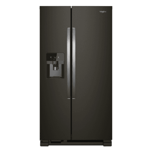 Whirlpool - 21 Cu. Ft. Side-by-Side Refrigerator with LED Interior Lighting - Black Stainless Steel