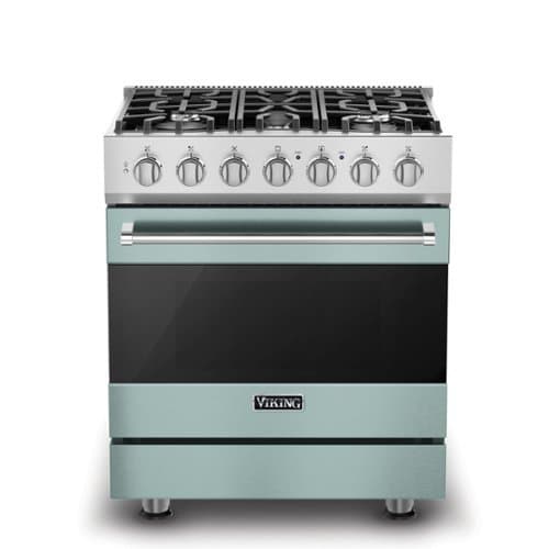 Viking - 3 Series 4.7 Cu. Ft. Self-Cleaning Freestanding Dual Fuel Convection Range - Splash - Splash