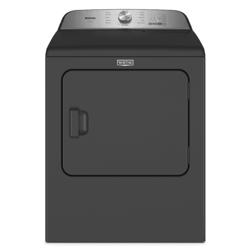 Maytag - 7.0 Cu. Ft. Electric Dryer with Steam and Pet Pro System - Volcano Black