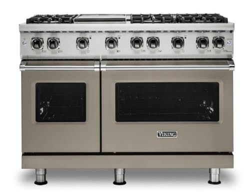 Viking - 6.1 Cu. Ft. 48"W. Professional 5 Series Freestanding Double Oven Liquid Propane Gas Convection Range - Nantucket