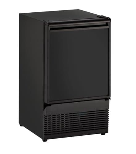 U-Line - 15" 25-lb Crescent Ice Maker - Black