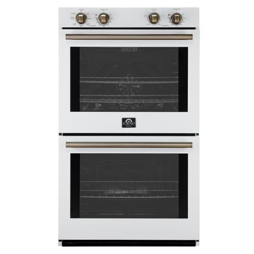 Forno Appliances - Vomero 30" Electric Convection Double Wall Oven - White