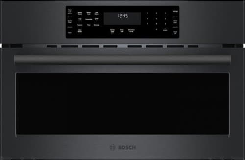 Bosch - 800 Series 1.6 Cu. Ft. Convection Built-In Microwave with Sensor Cooking - Black Stainless Steel