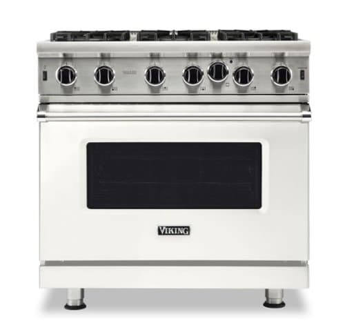 Viking - 5-Series Gas Open Burner Range - Pure White