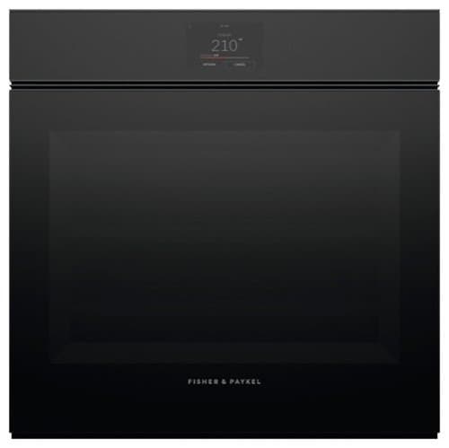 Fisher & Paykel - Minimal 24-in Combination steam oven Handle-less 3 cu ft capacity - Black