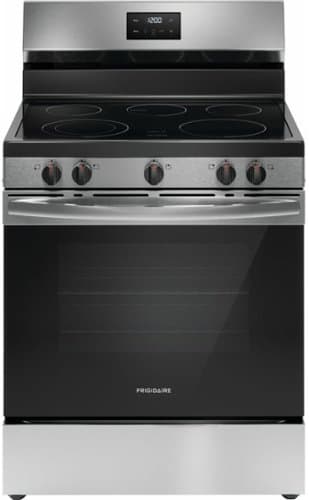 Frigidaire - 30" Electric Range with Quick Boil Element - Stainless Steel