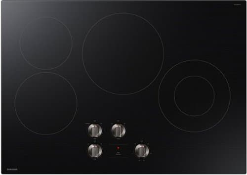 Samsung - 30" Built-In Electric Cooktop with 4 Burners and ENERGY STAR Certified - Black