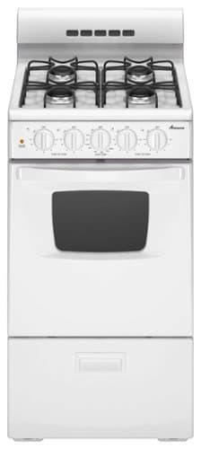 Amana - 20" 2.6 Cu. Ft. Freestanding Gas Range - White