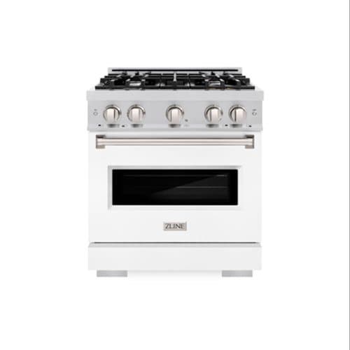 ZLINE - 30" Classic Dual Fuel Range with 4 Burners and Convection Oven (CDR-WM-30) - Black Matte