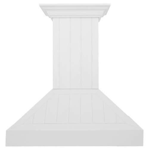 ZLINE - 30 inches - Convertible & Recirculating - Wall Range Hood - Shiplap Bright White