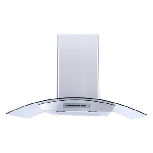 Windster Hoods - 36 inches - Convertible - Wall Range Hood - Stainless Steel/Glass
