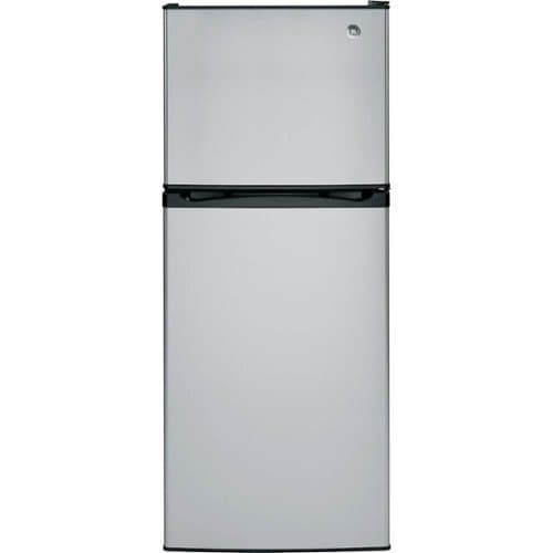 GE - 11.6 Cu. Ft. Top-Freezer Refrigerator with ENERGY STAR Certification - Stainless Steel