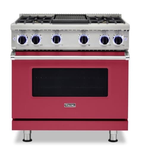 Viking - VGR Freestanding 7 Series Gas 36" Range - Valentine
