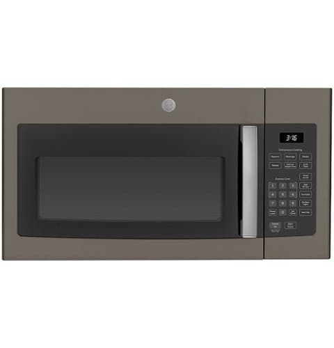 GE - 1.6 Cu. Ft. Over-the-Range Microwave with Convenience Cooking Controls - Slate