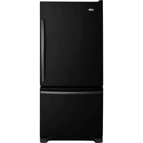 Amana - 18.5 Cu. Ft. Bottom-Freezer Refrigerator - Black