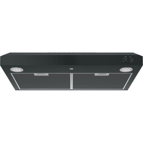 GE - 30 inches - Convertible - Under cabinet Range Hood - Black on Black