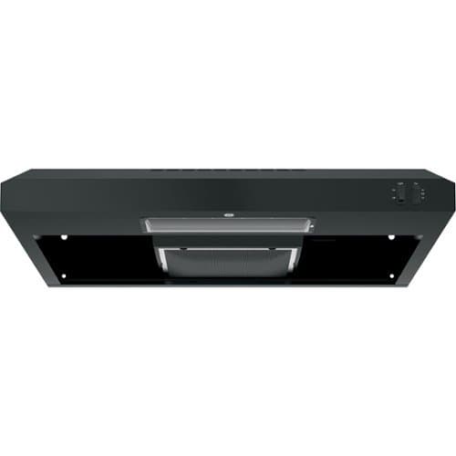 GE - 30 inches - Convertible - Under cabinet Range Hood - Black on Black