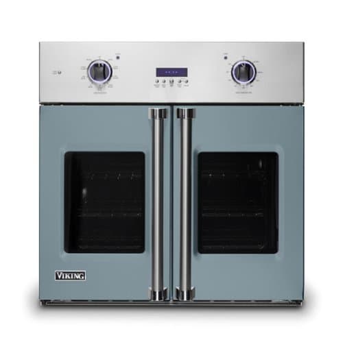 Viking - 30" 7 Series French Door Single Built-In Electric Thermal Convection Oven - November Sky