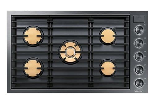 Dacor - Contemporary 36" Built-In Gas Cooktop with 5 burners with SimmerSear, Liquid Propane Convertible - Graphite Steel