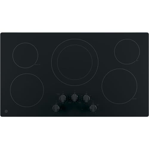 GE - 36" Built-In Electric Cooktop - Black