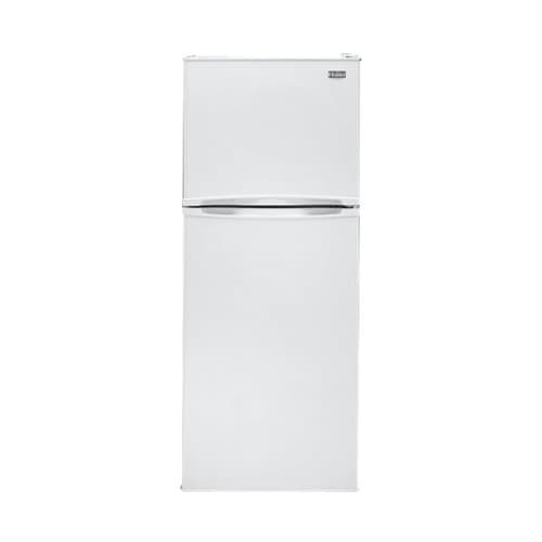 Haier - 9.8 Cu. Ft. Top-Freezer Refrigerator with Adjustable Spill Proof Glass Shelves - White