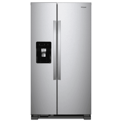 Whirlpool - 24 Cu. Ft. Side-by-Side Refrigerator with LED Interior Lighting - Monochromatic Stainless Steel