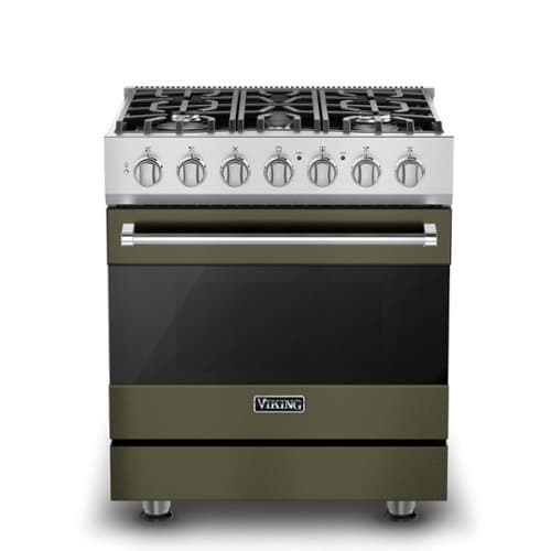 Viking - 3 Series 4.7 Cu. Ft. Self-Cleaning Freestanding Dual Fuel Convection Range - Martini - Martini