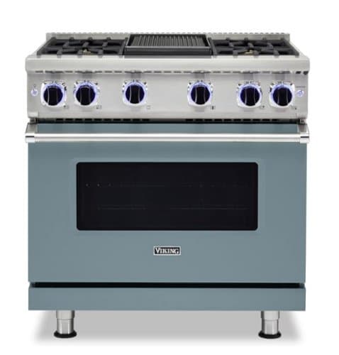 Viking - VGR Freestanding 7 Series Gas 36" Range - November Sky