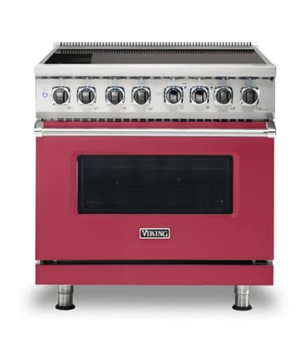 Viking - 5 Series 5.6 Cu. Ft. Freestanding Electric Induction Range - Valentine
