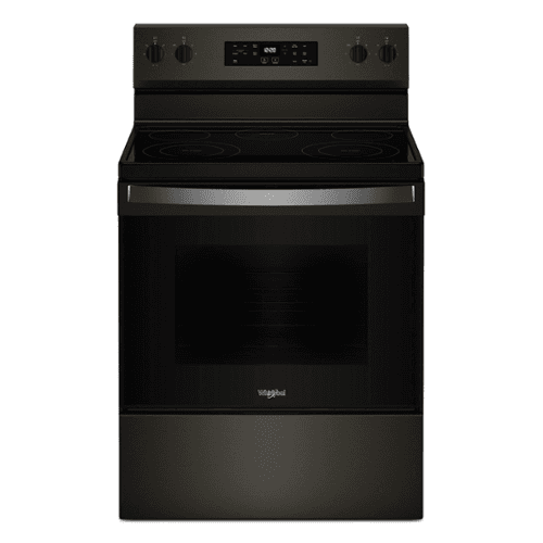 Whirlpool - 5.3 Cu. Ft. Freestanding Electric Range with Cooktop Flexibility - Black Stainless Steel