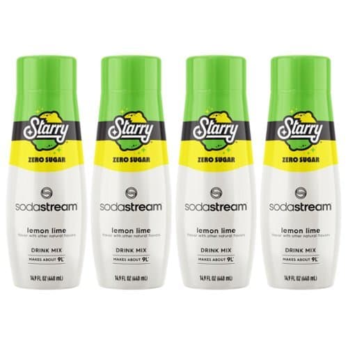 SodaStream - STARRY ZERO SUGAR LEMON LIME 4PK