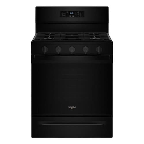 Whirlpool - 5.0 Cu. Ft. Freestanding Single Gas Range with Air Fry and Air Baking - Black