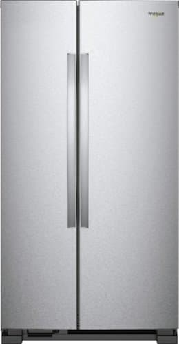 Whirlpool - 21.7 Cu. Ft. Side-by-Side Refrigerator - Monochromatic Stainless Steel