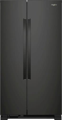 Whirlpool - 25.1 Cu. Ft. Side-by-Side Refrigerator - Black