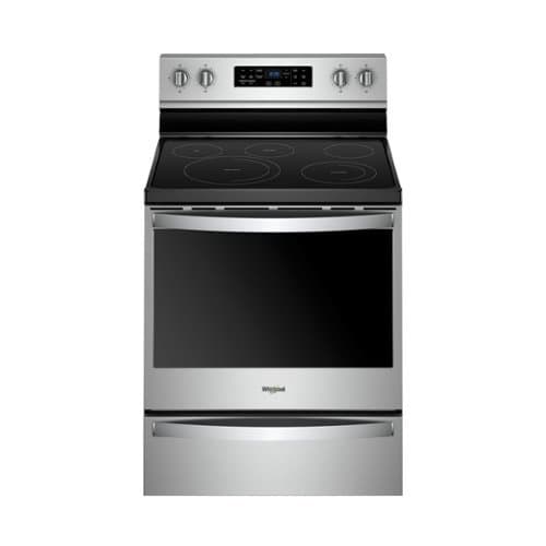 Whirlpool - 6.4 Cu. Ft. Self-Cleaning Freestanding Electric Convection Range - Stainless Steel