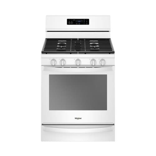 Whirlpool - 5.8 Cu. Ft. Self-Cleaning Freestanding Gas Convection Range - White
