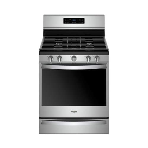 Whirlpool - 5.8 Cu. Ft. Freestanding Gas Convection Range with Self-Cleaning - Stainless Steel