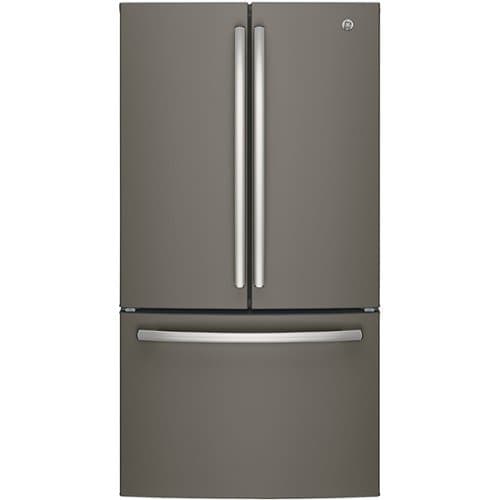 GE - 27.0 Cu. Ft. French Door Refrigerator with Internal Water Dispenser - Slate