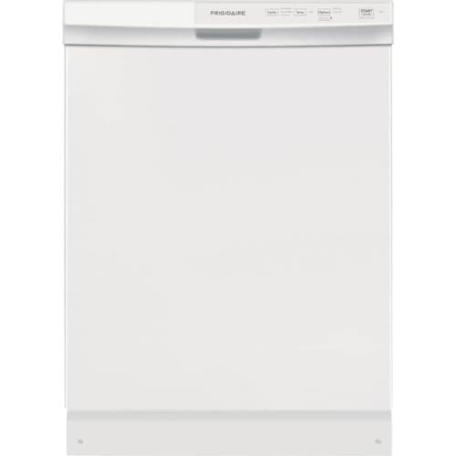 Frigidaire - 24" Front Control Built-In Dishwasher with PowerPlus Cycle, 60 dBA - White