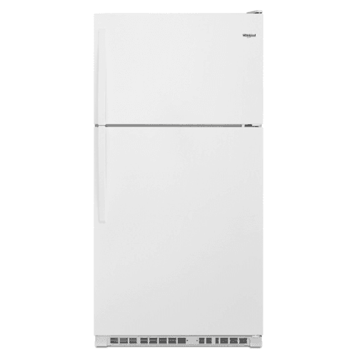 Whirlpool - 20.5 Cu. Ft. Top-Freezer Refrigerator with Frameless Glass Shelves - White