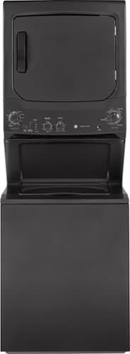 GE - 3.8 Cu. Ft. Top Load Washer and 5.9 Cu. Ft. Gas Dryer Laundry Center - Diamond Gray