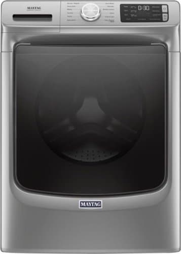 Maytag - 4.8 Cu. Ft. High Efficiency Stackable Front Load Washer with Steam and Fresh Hold - Metallic Slate