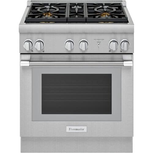 Thermador - Pro Harmony 4.4 Cu. Ft. Freestanding Dual Fuel Convection Range with Self-Cleaning and 4 Star Burners - Stainless Steel