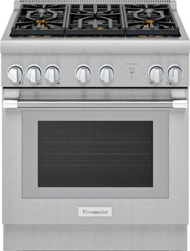 Thermador - Pro Harmony 4.4 Cu. Ft. Freestanding Gas Convection Range with ExtraLow Select Burners - Stainless Steel